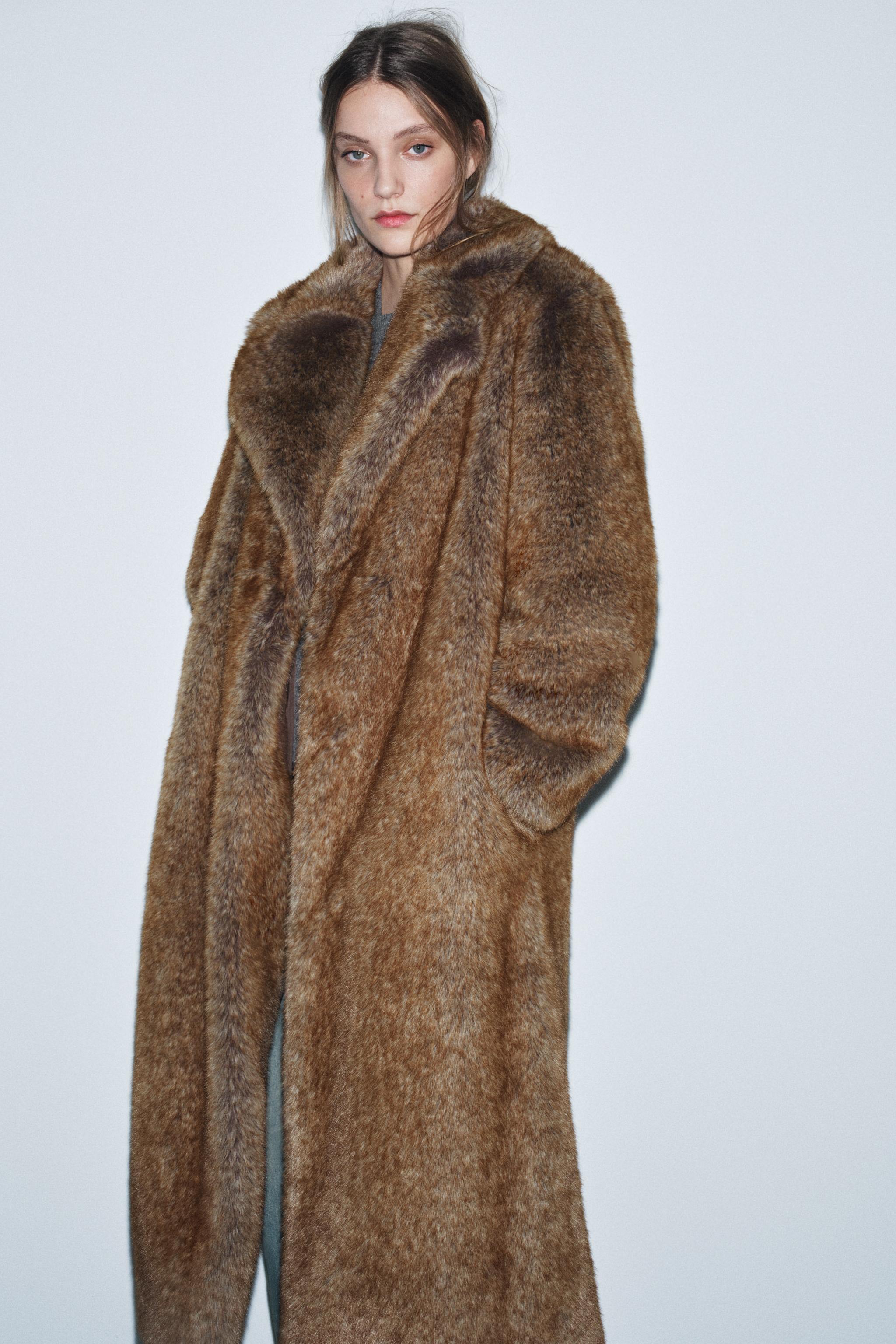 FAUX FUR COAT ZW COLLECTION LIMITED EDITION